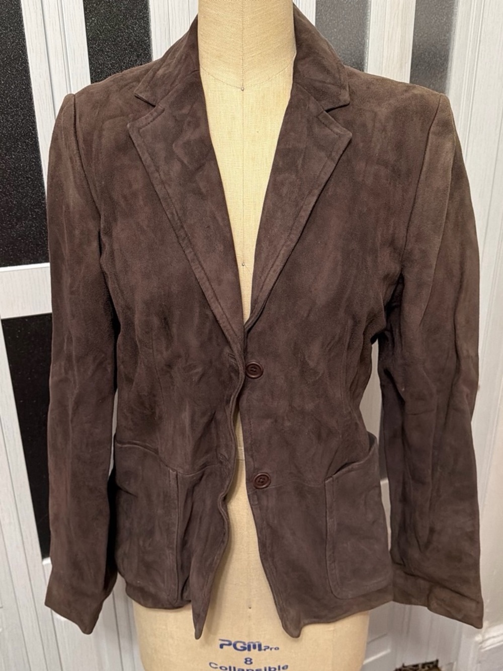 J. Crew Brown Suede Two-Button Blazer Jacket